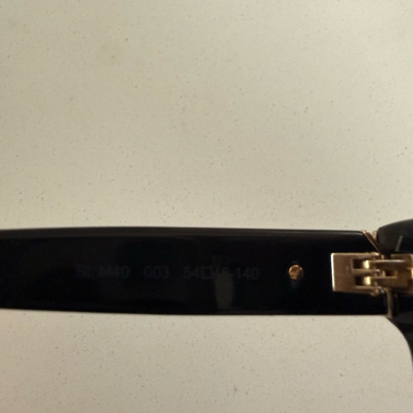 YSL Yves Saint Laurent Black and Gold Sunglasses - Picture 9 of 11